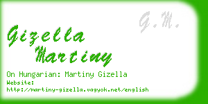 gizella martiny business card
